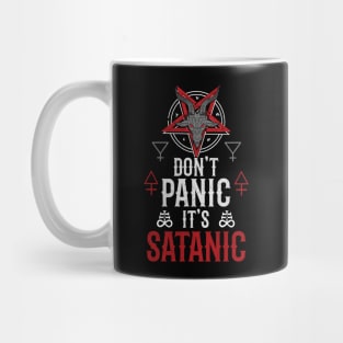 Don't Panic It's Satanic - Baphomet 666 Occult Mug